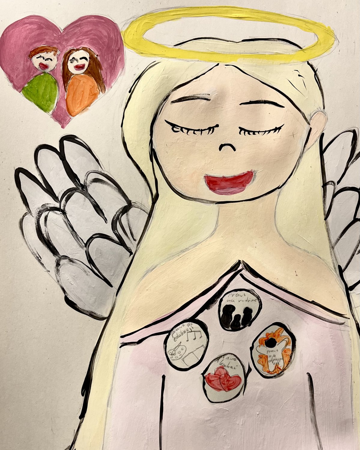 Anioł stróż, który pilnuje praw dzieci i otacza je swoją szczególną opieką.