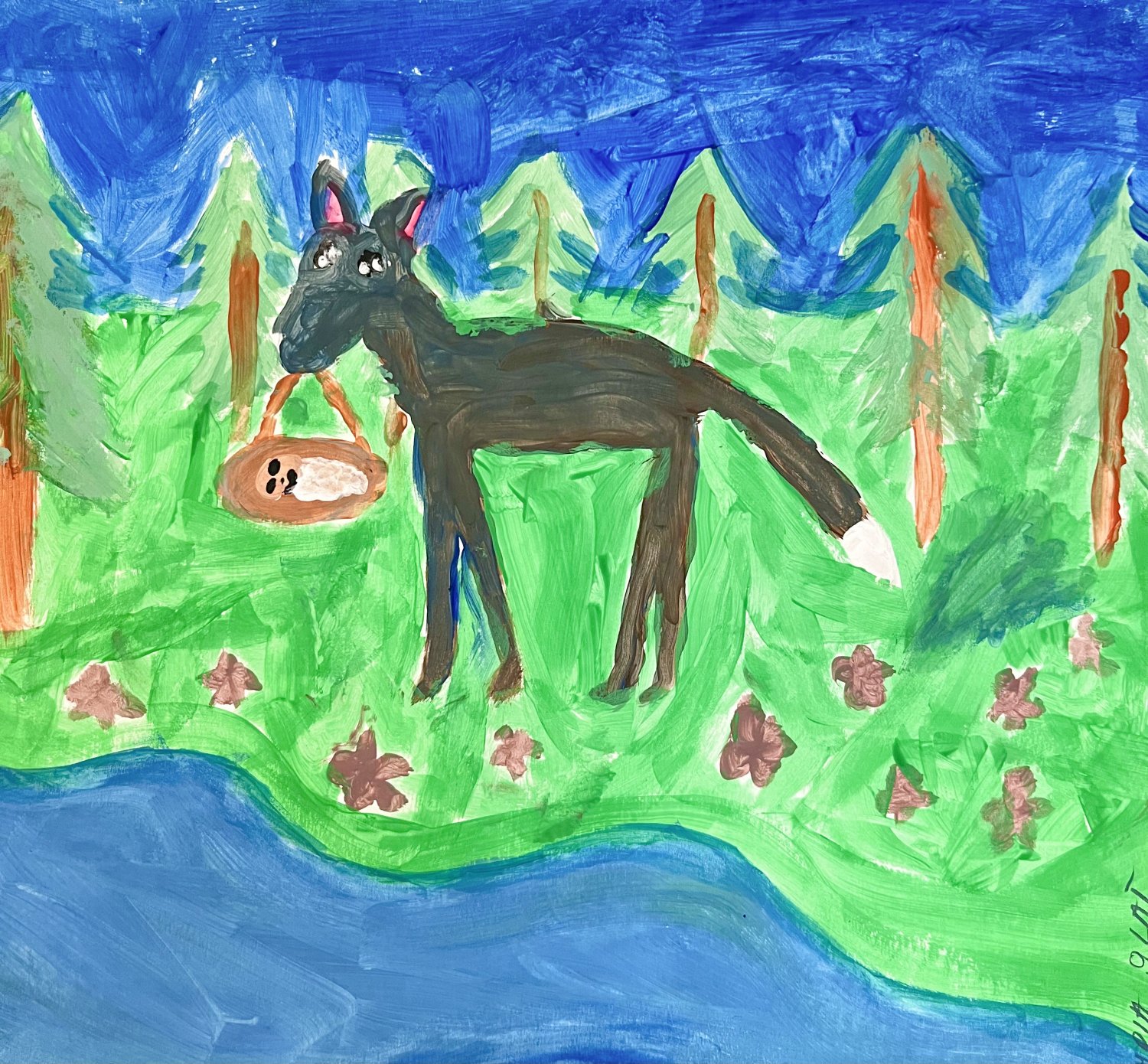 Superbohater skojarzony z wilczycą, która pomaga dzieciom, opiekuje się nimi i wychowuje.