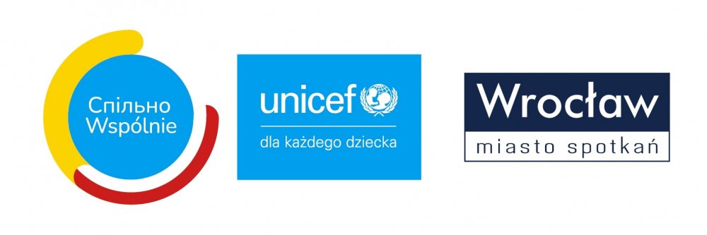 Logo UNICEF-u i miasta Wrocław