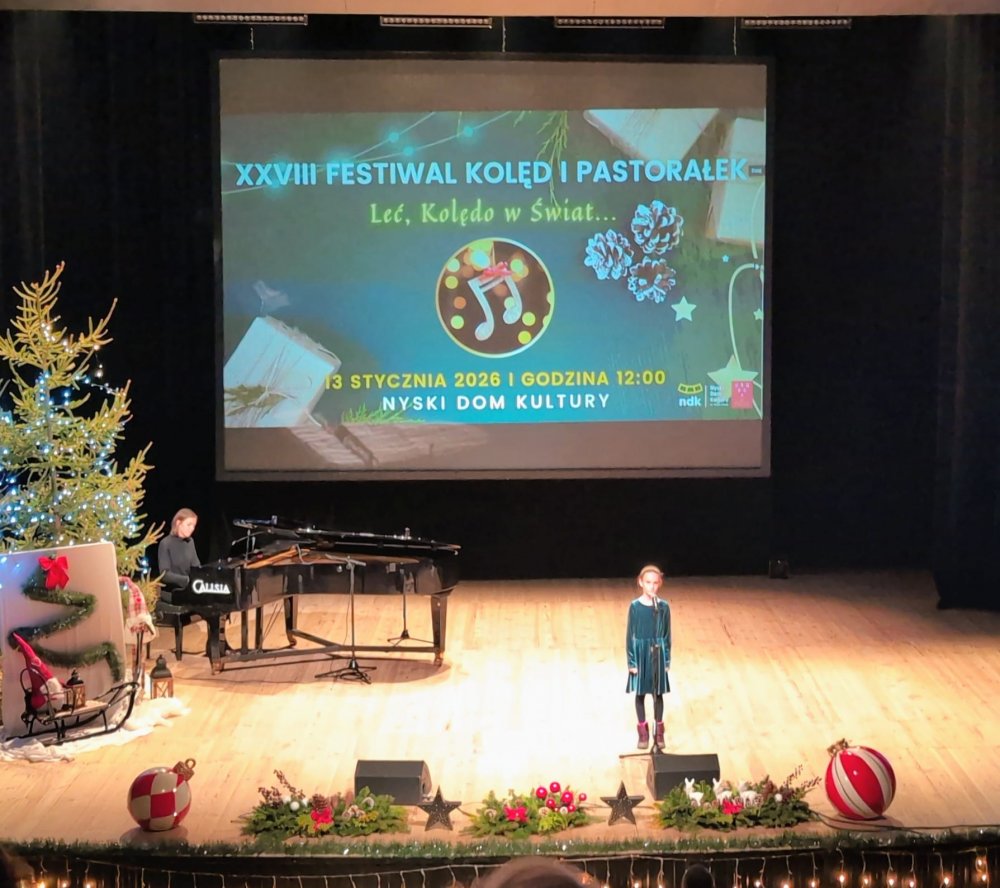 Noemi Dudzik na festiwalu kolęd w Nysie