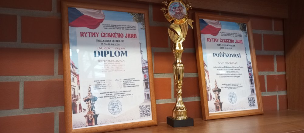 dyplomy z konkursu rytmy czeskiej wiosny